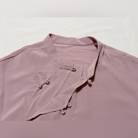 3/4 Sleeve 100% Silk Blouse - Picture 4 of 10